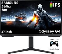 Samsung 27&quot; Full HD Gaming Monitor With IPS Panel, 240Hz Refresh Rate And 1ms Response Time, Nvidia G-Sync Compatible, Ergonomic Stand, LS27BG402EMXUE
