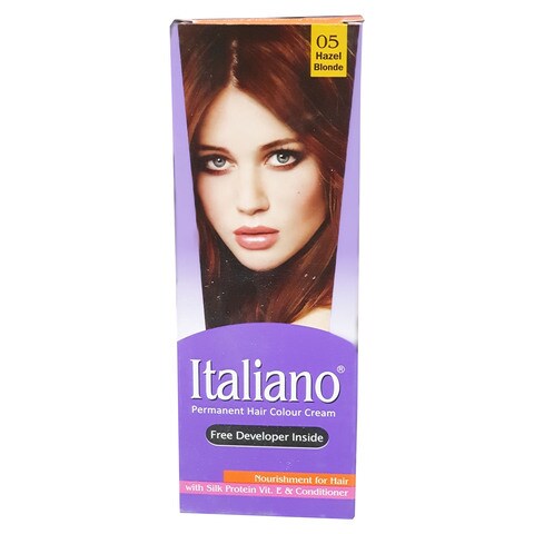 Italiano Permanent Hair Colour Cream 05 Hazel Blonde 100ML