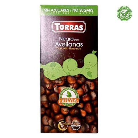 Dark Hazelnuts Chocolate 125g - Torras - Keto Kitchen Lebanon