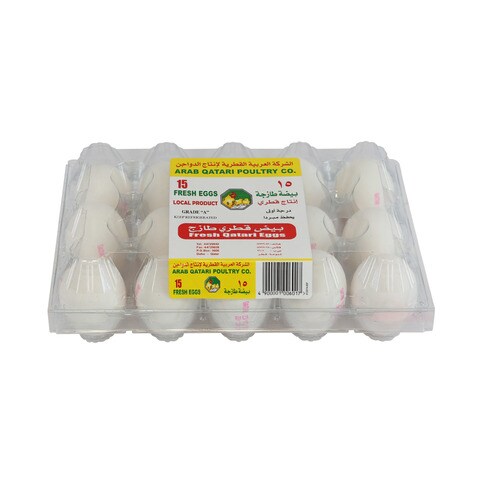 Arab Qatari Poultry Company Fresh Qatari Eggs Pack 15pcs Online ...