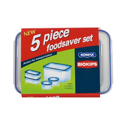  Komax Biokips Foodsaver Set, Square Lunch Box