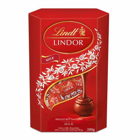 اشتري ليندت ليندور شوكولاتة سويسرية بالحليب مع حشوة سائلة 200 جرام في السعودية
