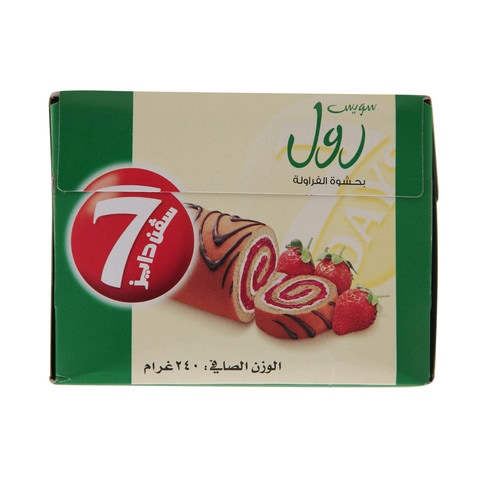 7 Days Strawberry Filling Swiss Roll 20g Pack of 12