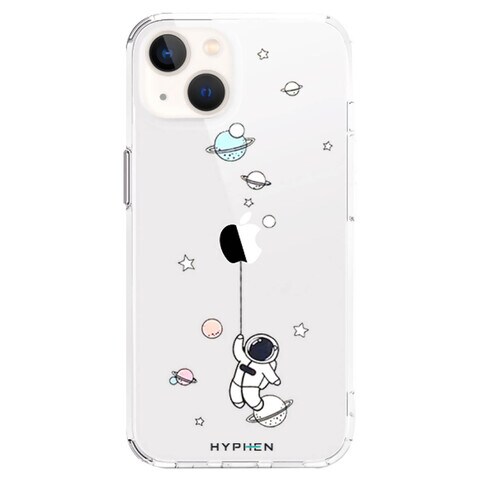 Hyphen Grafik Astro II Printed Snap Case Cover For Apple iPhone 13 Clear