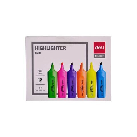 Deli Delight Highlighters S621 Multicolour Pack of 6