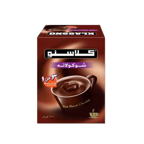 Klassno 3-In-1 Hot Chocolate Instant Drink 25g Pack of 10