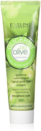 Buy Eveline Glycerine Hand And Nail Cream Bio Olive + Karite Butter in Saudi Arabia