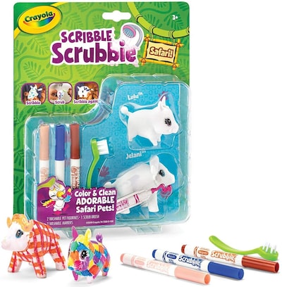 Crayola 4ct Scribble Scrubbies Pets Kit