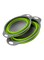 Generic 2-Piece Round Foldable Vegetable Strainer Basket Green/Grey 29x24x9.5centimeter