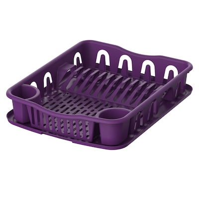 AGFA Plastic Kitchen Dish Rack with Tray - Purple and White: Buy Online at  Best Price in Egypt - Souq is now