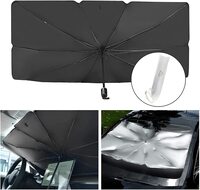 Car Sun Shade for Windshield Foldable Sunshades Umbrella for Car Front Windshield, Easy to Store and Use Protect Vehicle from UV Sun and Heat Fits Windshields of Various Sizes (57&#39;&#39; x 31&#39;&#39;)