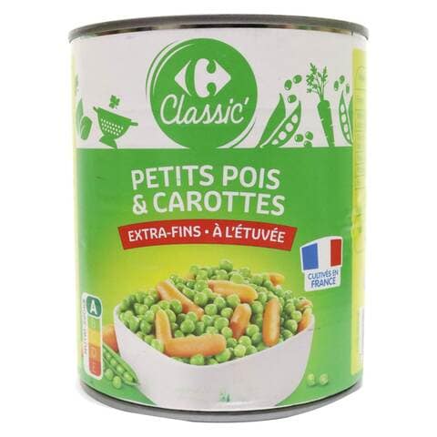 Carrefour Classic Extra Fine Carrot Peas 500g