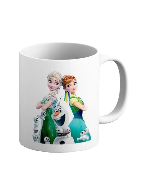 muGGyz Printed Ceramic Coffee Mug White
