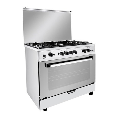 Fresh Plaza Gas Cooker Full Safty - 90 Cm - Stainless Steel