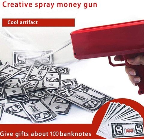 US Money Penalty Gun Supre Money Gun Electric Gun Can Launch Banknote Toy Gun