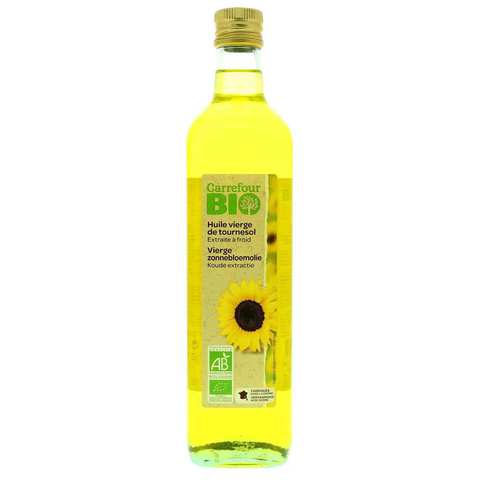 Carrefour Bio Organic Sunflower Virgin Oil 750 Ml