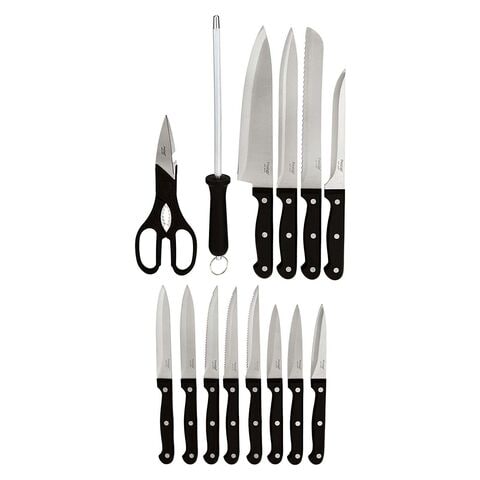 Prestige Knife Set Black 15 count