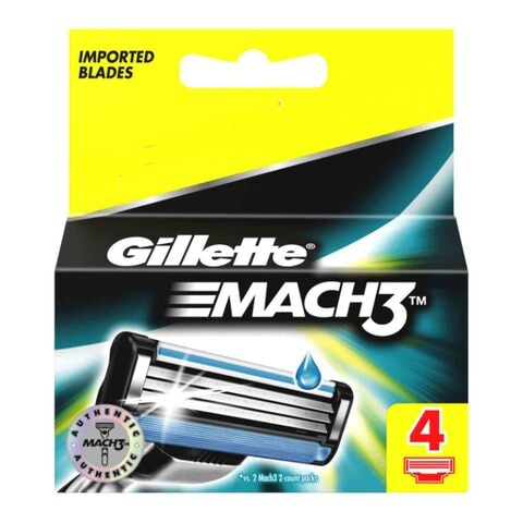 Buy Gilette Mach3 Razor Blade Cartridges - Pack of 4 in Egypt