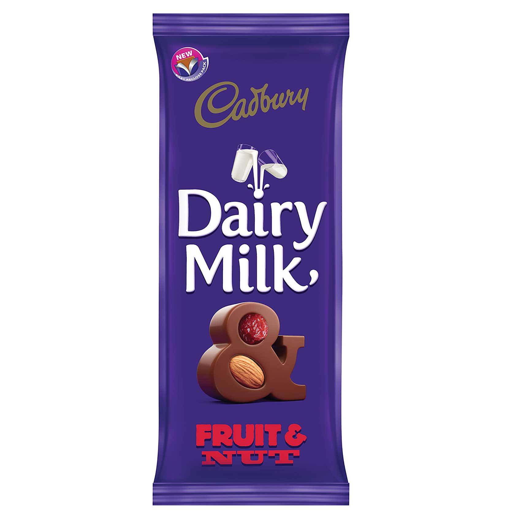 Buy Cadbury Fruit And Nut Dairy Milk Chocolate 100g Online Shop Food Cupboard On Carrefour Uae