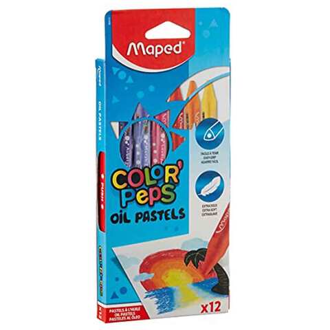 Maped Oil Pastels 12 Color