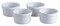 Generic Classic Collection Stoneware Ramekins Set, 4 Piece, White 28425