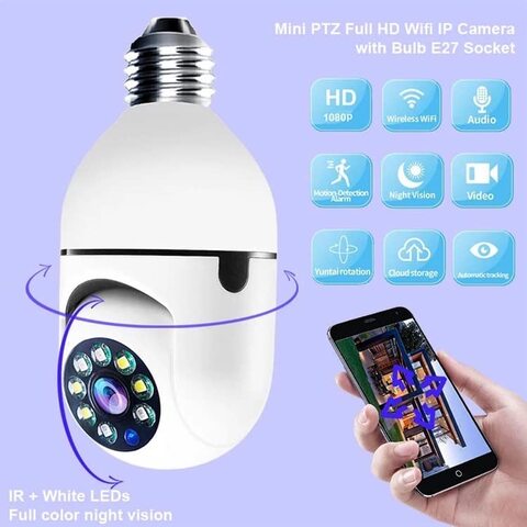 Security camera hot sale in bulb