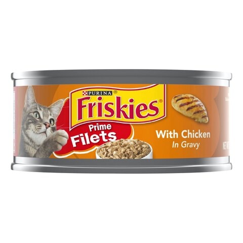 Purina Friskies Prime Wet Cat Food Filets Chicken 156g