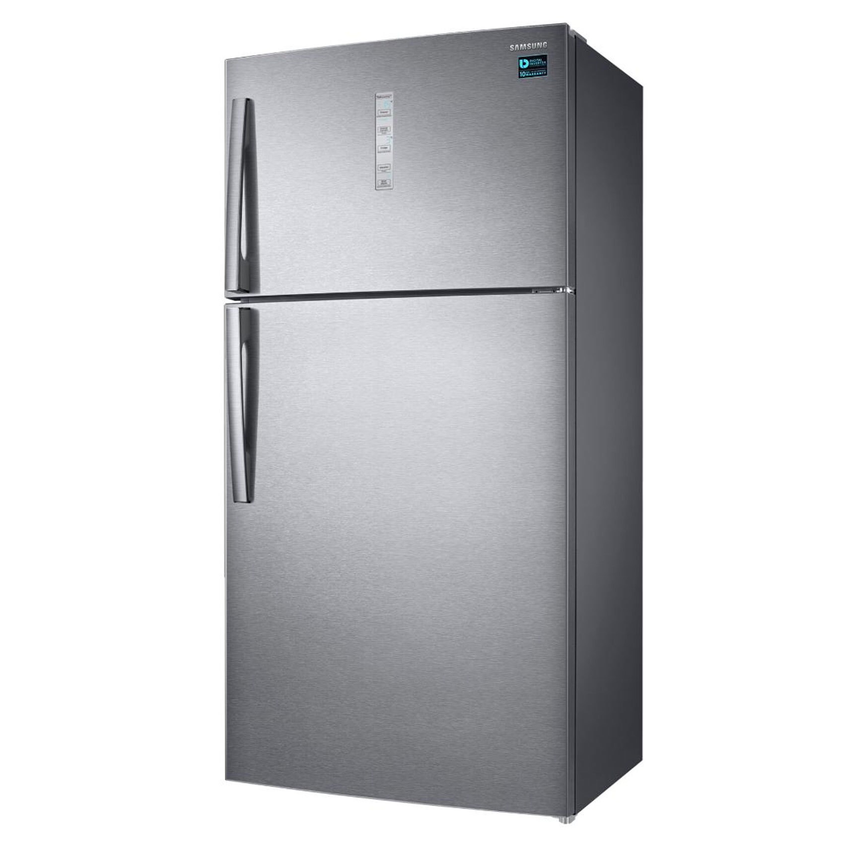 Buy Samsung Top Mount 424l Fridge Digital Inverter Technology Easy Clean Steel Rt81k7057sl Online Shop Home Appliances On Carrefour Uae