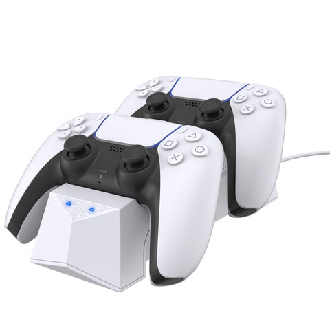 Buy GameWill Dual Charging Dock for Playstation 5 / PS5 DualSense Wireless  controllers - White Online - Shop Electronics & Appliances on Carrefour UAE