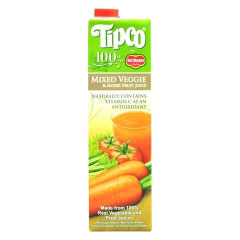 Tipco Juice 100% Veggie Carrot And Mixed Fruit 1 Liter