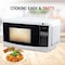 AFRA Japan 20L Microwave Oven With Digital Control, 700W - Multiple Power Levels, Compact Design With Oven Grill And Quick Defrost Feature, G-MARK, ESMA, ROHS, And CB Certified With 2 Years Warranty