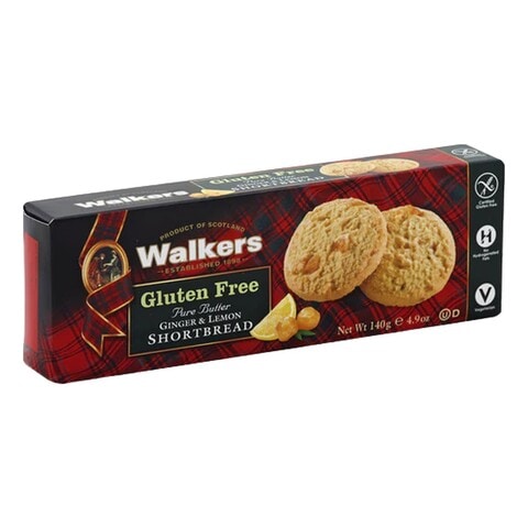 Walkers Ginger And Lemon Shortbread Biscuits 180g