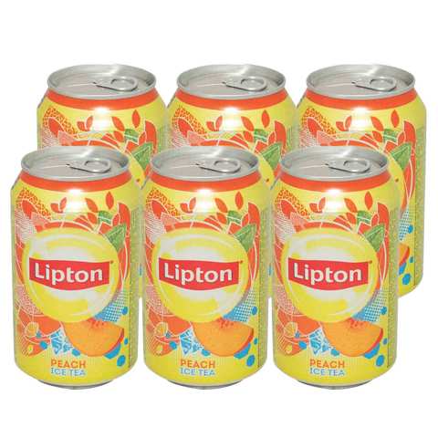 Lipton Ice Tea Drink Peach Flavor 320 Ml 6 Pieces