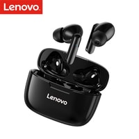 Lenovo-Black XT90 TWS In-ear Earphones BT 5.0 Headphones True Wireless Earbuds with Touch Control Hands-Free Stereo Sound Noise Canceling IP54 Waterproof Dual host Binaural HD Call Type-C Interface