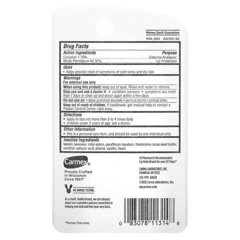 Carmex Classic Lip Balm 0.35 Ounce