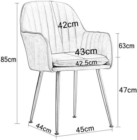 Gold white make up chair coffee chair bar stools-45x45x89cm