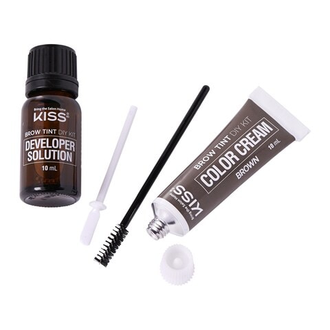 Kiss Brow Tint Diy Kit Brown Tint KEBT01C