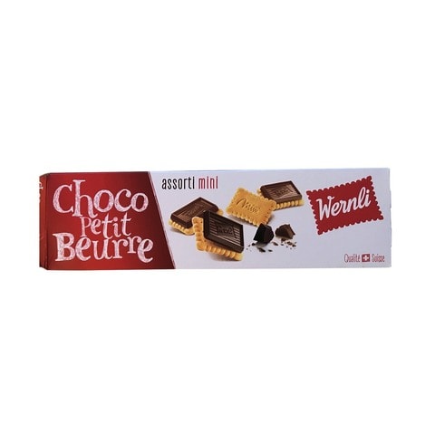 Buy Wernli Chocolate And Butter Mini Assorted Biscuits 125g in UAE