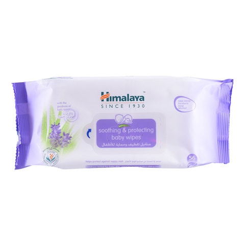 Himalaya Soothing &amp; Protecting Baby Wipes 56 Pieces