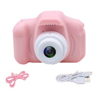 Generic-Kids Camera HD 2.0 Inches IPS Screen Video Camera Digital Camera Children Selfie Toy Camera Rechargeable With Hanging Rope Cable Girls Boys Gifts