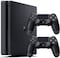 Sony PlayStation 4 Slim 500 GB Console with Two DualShock 4 Controllers with 3 Games: Ratchet &amp; Clank, Spiderman, Uncharted Collection with 3 Months PSN+ Subscription