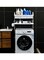 Almufarrej Washing Machine Rack Storage With Drawer, White/Silver, 69X26X144cm