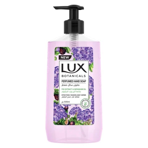 Lux Botanicals Perfumed Hand Soap With Fig Extract And Geranium Oil 500ml