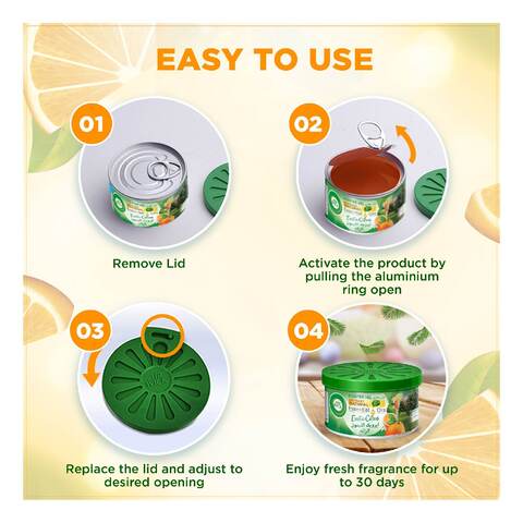 Buy Air Wick Exotic Citrus Essential Oil Scented Gel Green 70g Online ...