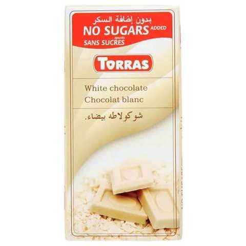 توراس الشوكولاتة البيضاء خالي من السكر 75 غرام