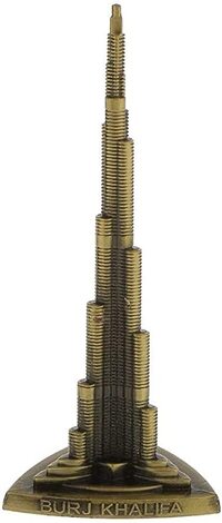 The Burj Khalifa Statue Famous Architecture Model State for offices Famous Building Kits Unique Gifts Bedroom Tabletop D&eacute;cor Dubai Souvenir 25X7CM