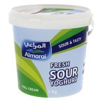 Buy Almarai Full Cream Fresh Sour Yoghurt 1kg in Kuwait