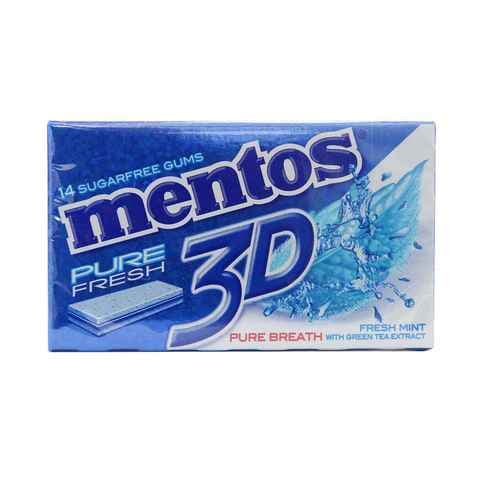 Mentos 3D Gum Pure Fresh Mint 33g