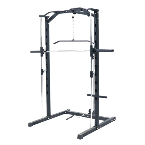 Yalla HomeGym CHAMPS SMITH MACHINE Heavy-Duty With 2 Level Cables Training And Pull-ups Jungle Rack