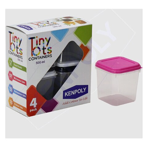 Kenpoly Tiny Tots Container Set 300ml x Pack of 4